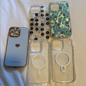Clear and Patterned Phone Cases 16 pro Max